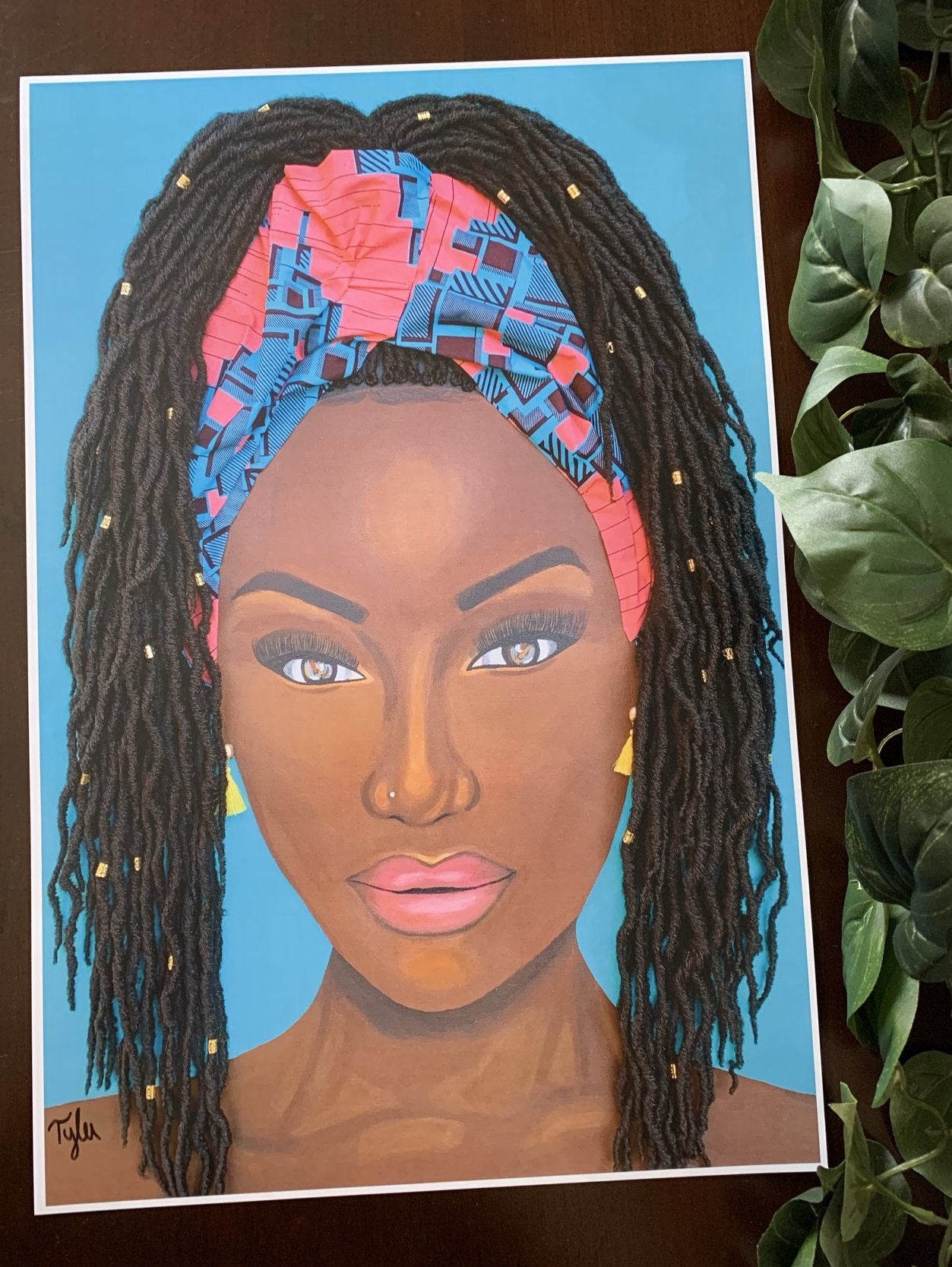 Mesmerized- 12X18 2D Paper Print (No Hair or Fabric)