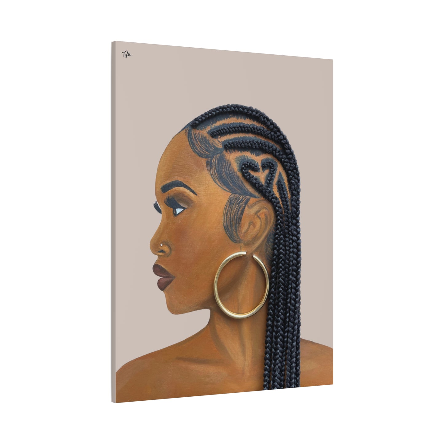 Certified Lover Girl 2D Canvas Print (No Hair)