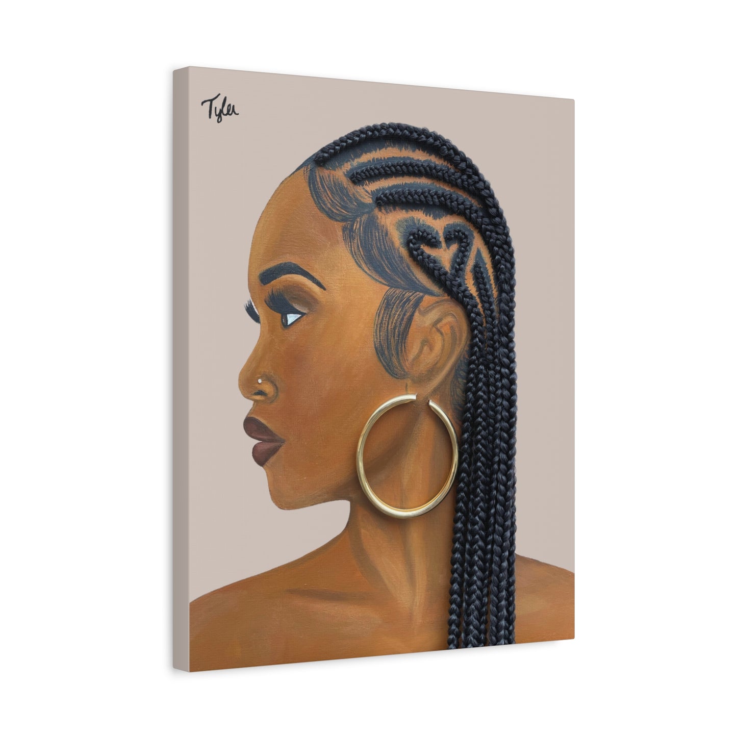 Certified Lover Girl 2D Canvas Print (No Hair)