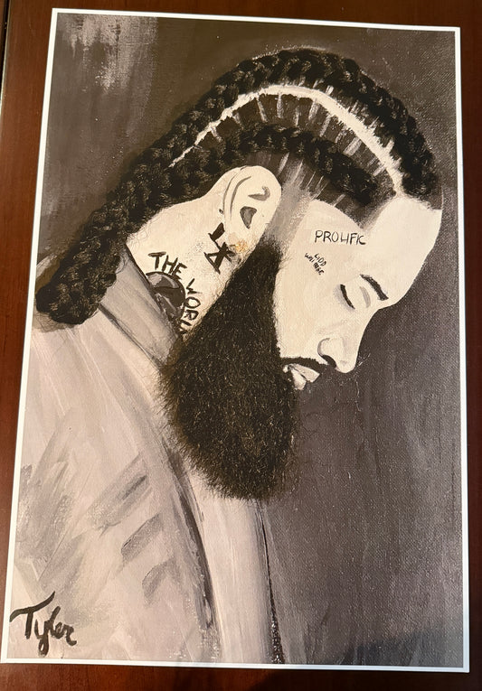 Hustle- 12X18 2D Paper Print (No Hair)