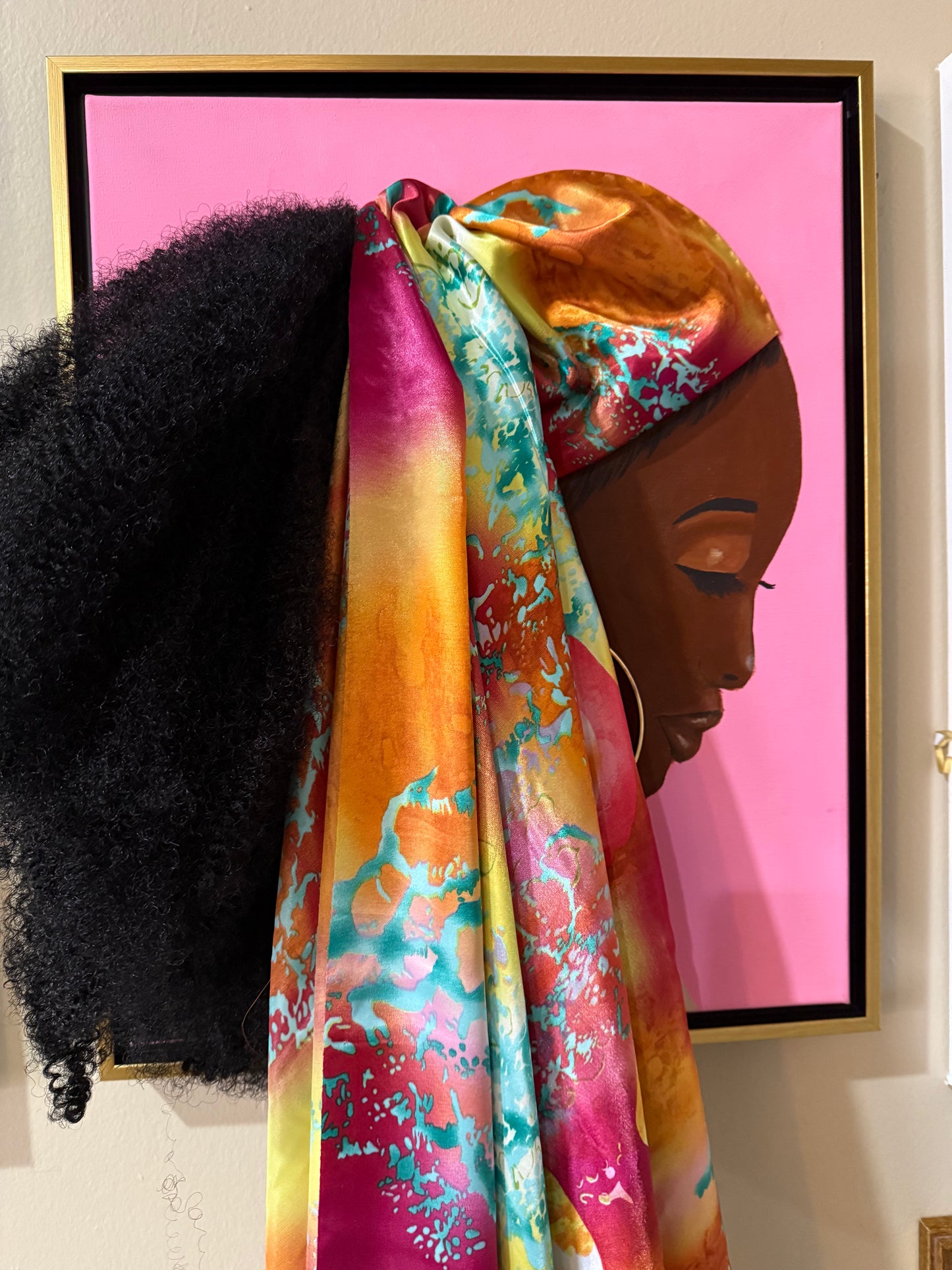 Soul sistah IIII 3D Original Painting (with Hair)