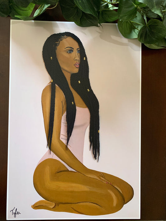 In SECURE- 12X18 2D Paper Print (No Hair)