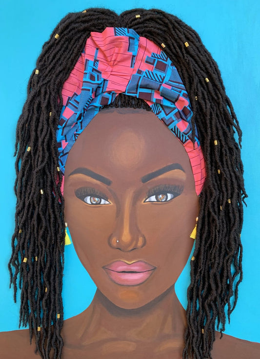 Mesmerized- 12X18 2D Paper Print (No Hair or Fabric)